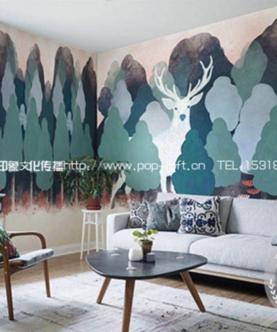 唯美沙發背景墻