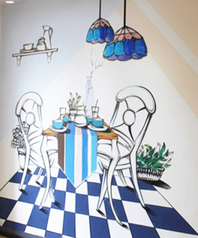 綠地理想家樣板間彩繪