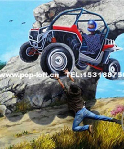 鷺湖汽車營地主題3D畫