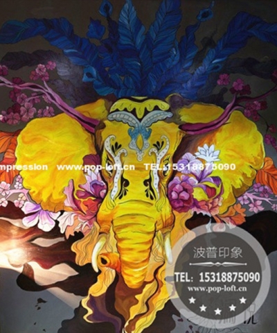 瀾悅東南亞料理餐廳彩繪