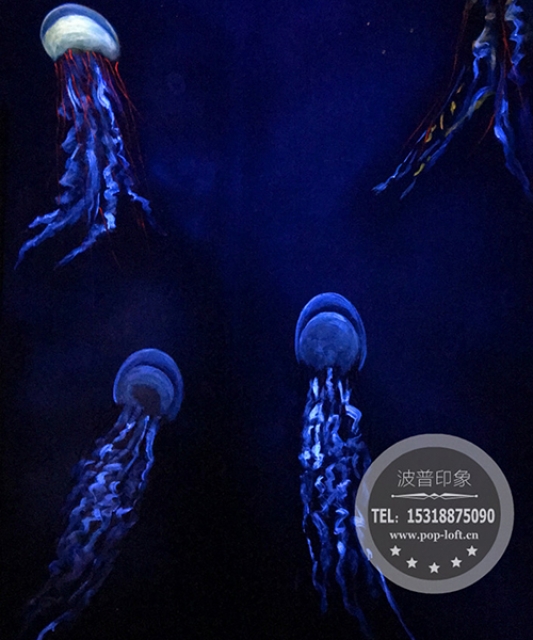 熒光畫水母館-海洋公園水母館